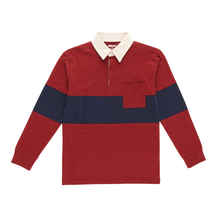 Polo à manches longues Style universitaire SURVIVAL GEAR pour garçons