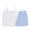 Carisma Women's Sleeveless Pointelle Boxer PJ Set, 2-Piece