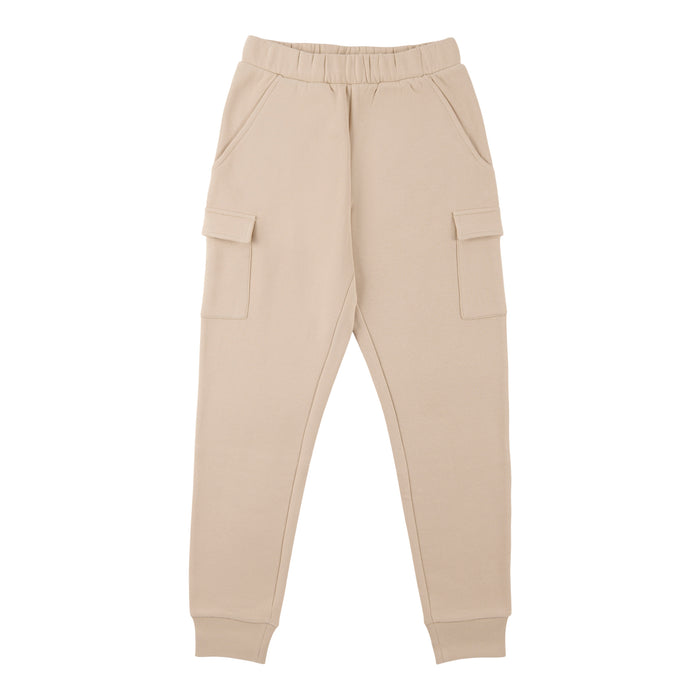 Pantalon de jogging cargo de style universitaire de couleur unie SURVIVAL GEAR pour garçons