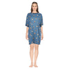 Chemise de nuit à col rond en coton Carisma pour femmes
