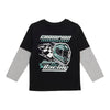MONKEY BARS Toddler Boys' Varsity Printed Long Sleeve Fooler T-Shirt