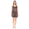 Pyjama en satin avec haut sans manches et boxeur Carisma pour femmes, 2 pièces
