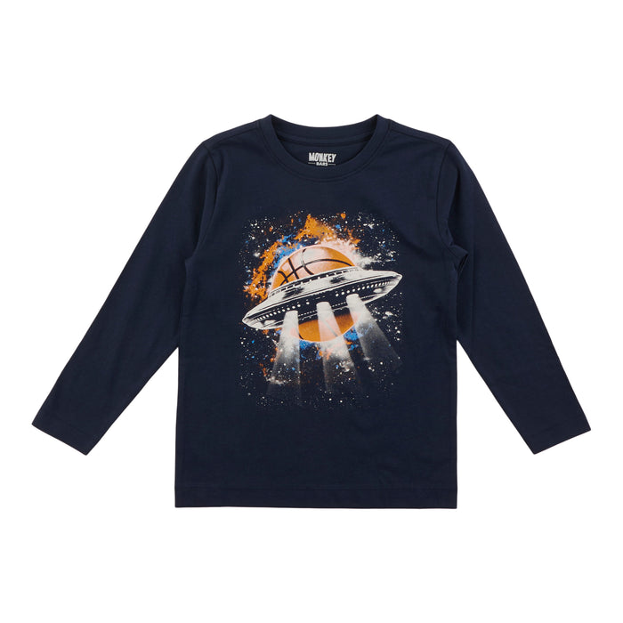 MONKEY BARS Toddler Boys' Varsity Printed Long Sleeve T-Shirt