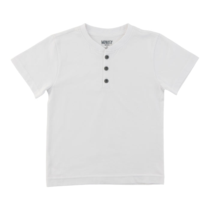 T-shirt boutonné à manches courtes Style universitaire MONKEY BARS pour tout-petits