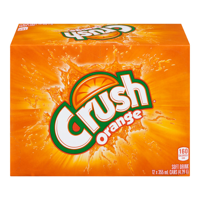 Boisson gazeuse Crush Orange, emb. de 12, 355 m l