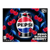 Boissons gazeuses Pepsi zéro sucre à la cerise, emb. de 12, 355 ml