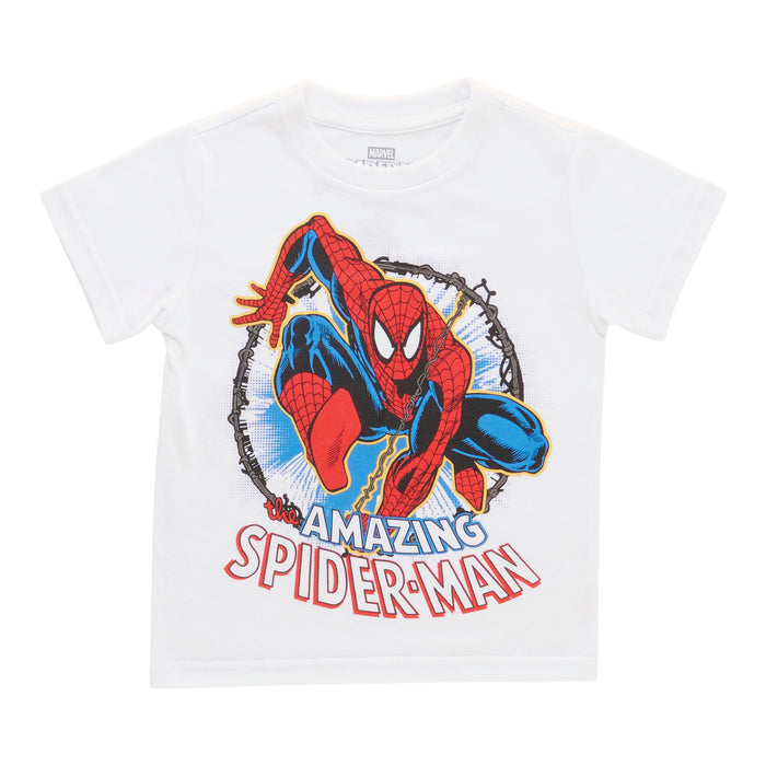 Toddler Boys' Licensed Spider-Man Printed Short Sleeve T-Shirt