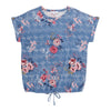 mySTYLE Women's Tie Front Floral Top