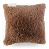 Shaggy Faux Fur Cushion, 20-in x 20-in.
