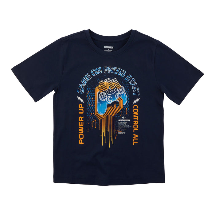 SURVIVAL GEAR Boys' Varsity Printed Short Sleeve T-Shirt