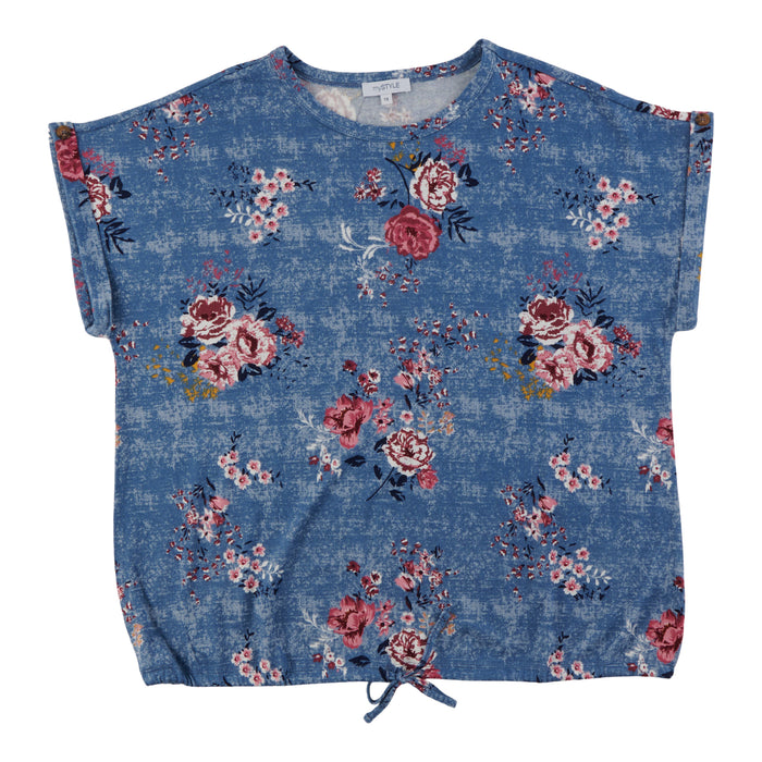 mySTYLE Women's Plus Floral Top