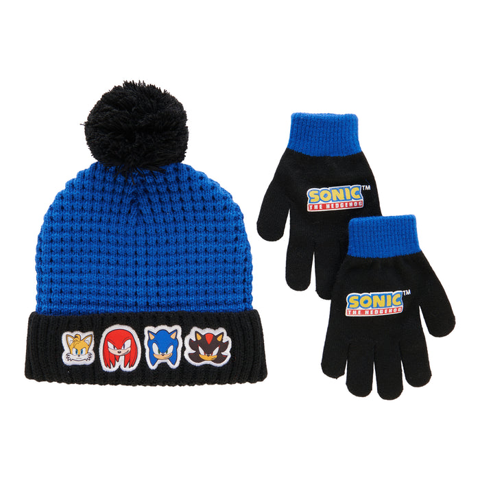 Ensemble tuque et mitaines imprimés sous licence pour garçons, 2 pièces