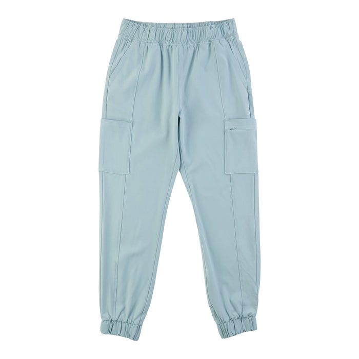 Pantalon d'uniforme médical de style jogging texturé de couleur unie pour femmes