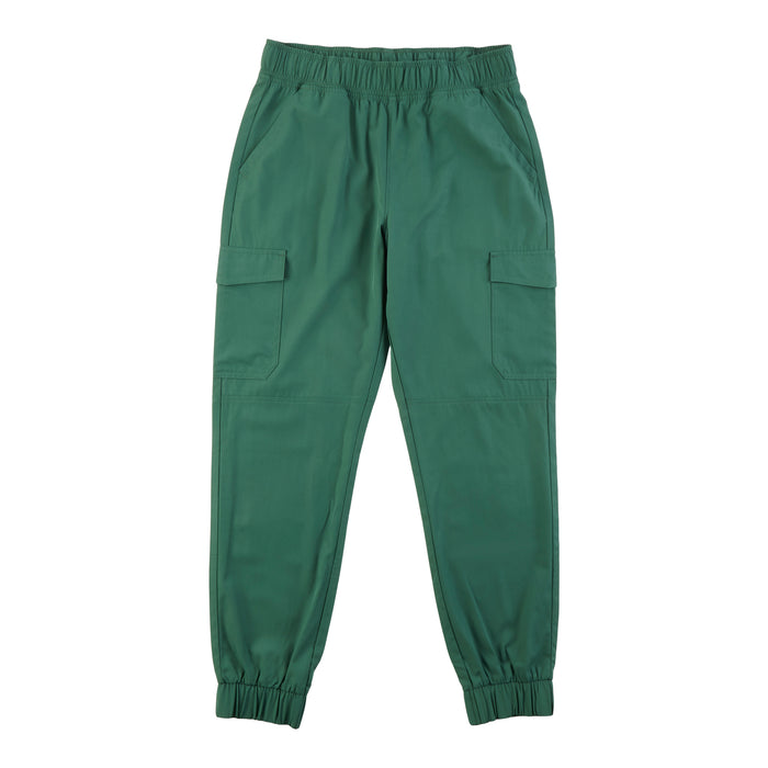 Pantalon d’uniforme médical de style jogging cargo de couleur unie pour femmes
