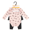 Ensemble avec cache-couche à manches longues Inspiration automnale MONKEY BARS pour bébés filles, 3 pièces, 3 à 9 mois