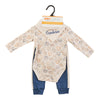 MONKEY BARS Infant Boys' Varsity Long Sleeve Onesie Set, 3-Piece, 3-9 Month