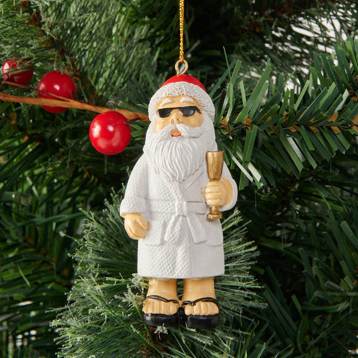 Décoration de père Noël en robe de chambre, 1,8 po x 1,4 po x 3,3 po