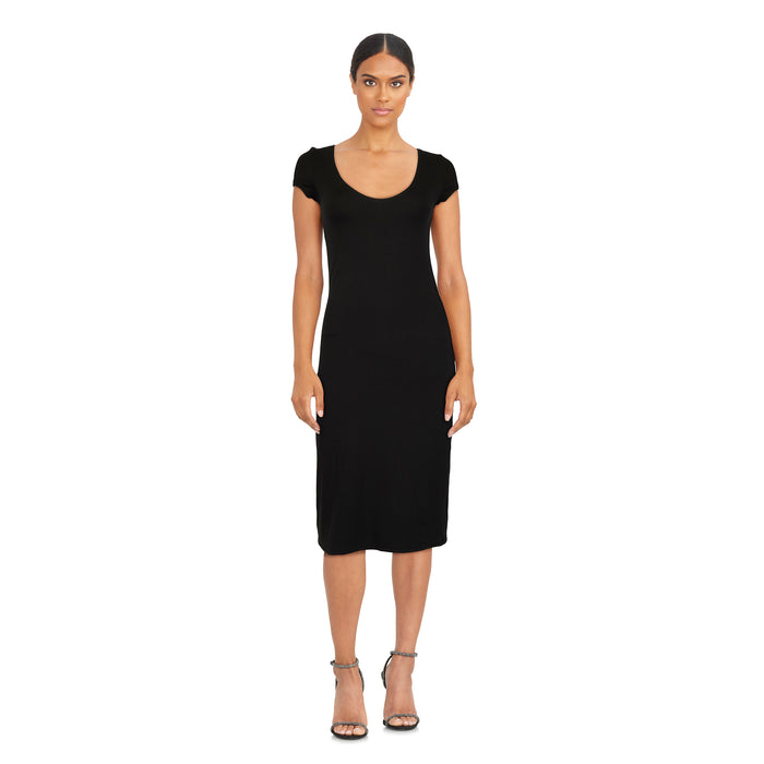 lily morgan Women's Double Layer Midi Dress