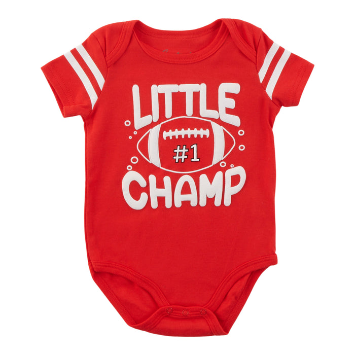 Infant Boys' Short Sleeve Screen Print Onesie, English, 3-24 Month