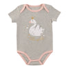 Infant Girls' Short Sleeve Screen Print Onesie, English, 3-24 Month