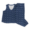 Pyjama avec veste sans manches ajourée et capri Carisma taille plus pour femmes, 2 pièces