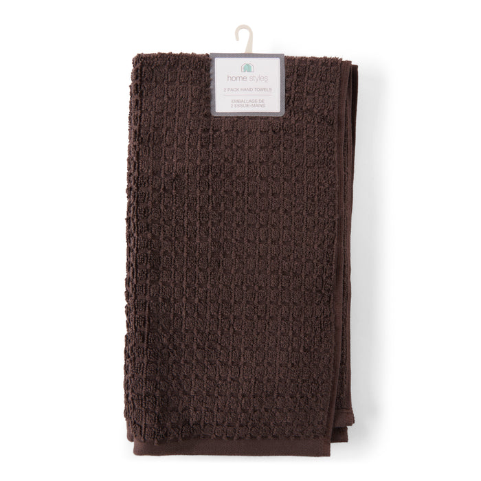 HomeStyles Waffle Hand Towels, 16-in x 28-in, 2 Pack