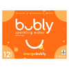 Bubly Sparkling Water Orange, 12-Pack, 355 ml