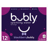 Bubly Sparkling Water Blackberry, 12-Pack, 355 ml