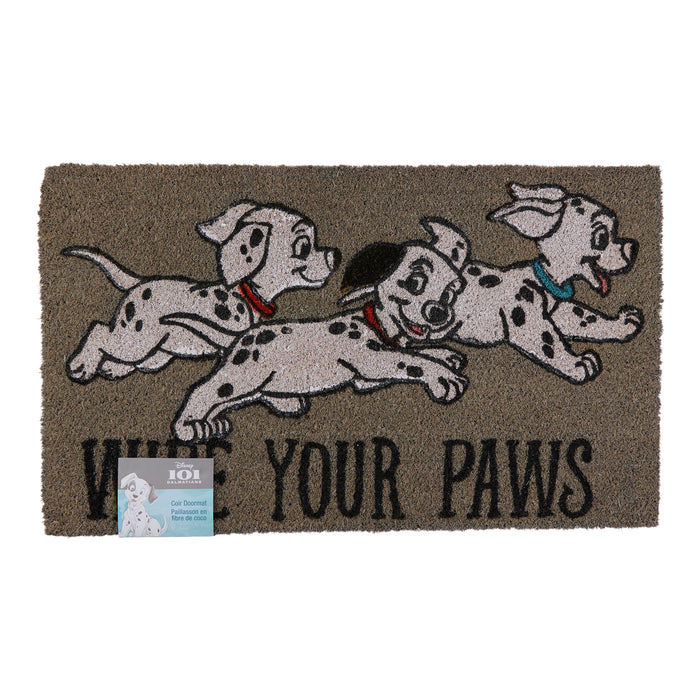 Tapis en fibre de coco « Dalmatians » de Disney, anglais, 18 po x 30 po