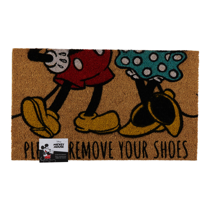 Tapis en fibre de coco « Mickey » de Disney, anglais, 18 po x 30 po