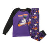 Ensemble de pyjama imprimé à manches longues fantaisie pour filles, assortiment familial, 2 pièces
