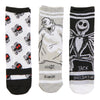 The Nightmare Before Christmas Men's Licensed Quarter Crew Socks, 3-Pack