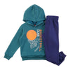 Boys' Printed Long Sleeve Fleece Set, 2-Piece