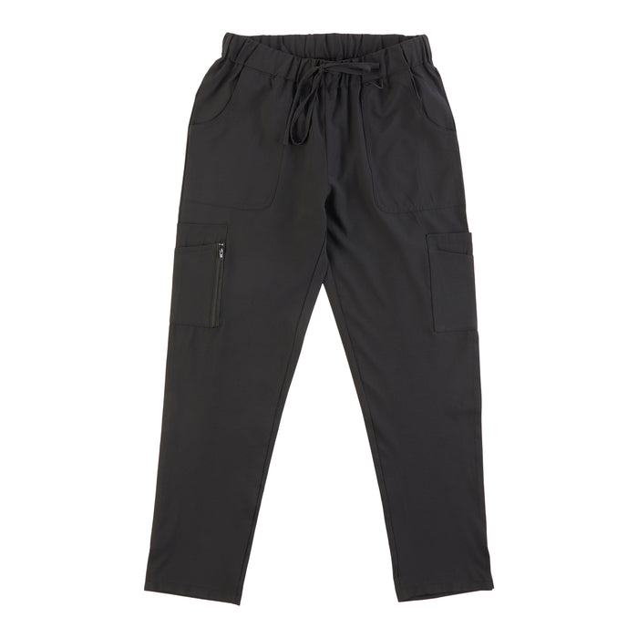 Pantalon d'uniforme médical à jambe droite de couleur unie pour femmes