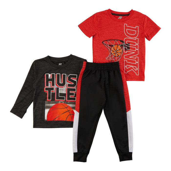 Toddler Boys' Printed Tricot Set, 3-Piece