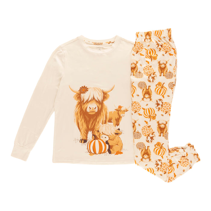 Carisma Women's Printed Long Sleeve PJ Set, 2-Piece