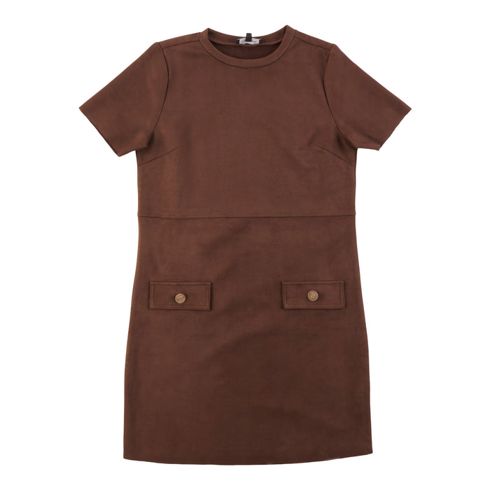 Robe en faux suède lily morgan pour femmes