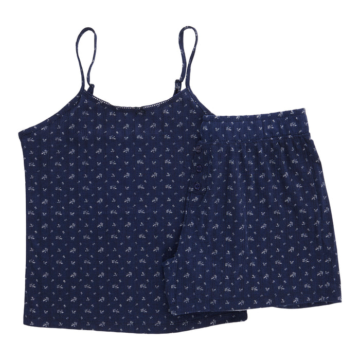Ens. pyjama camisole et boxeur pour femmes, assorti – 2 pièces