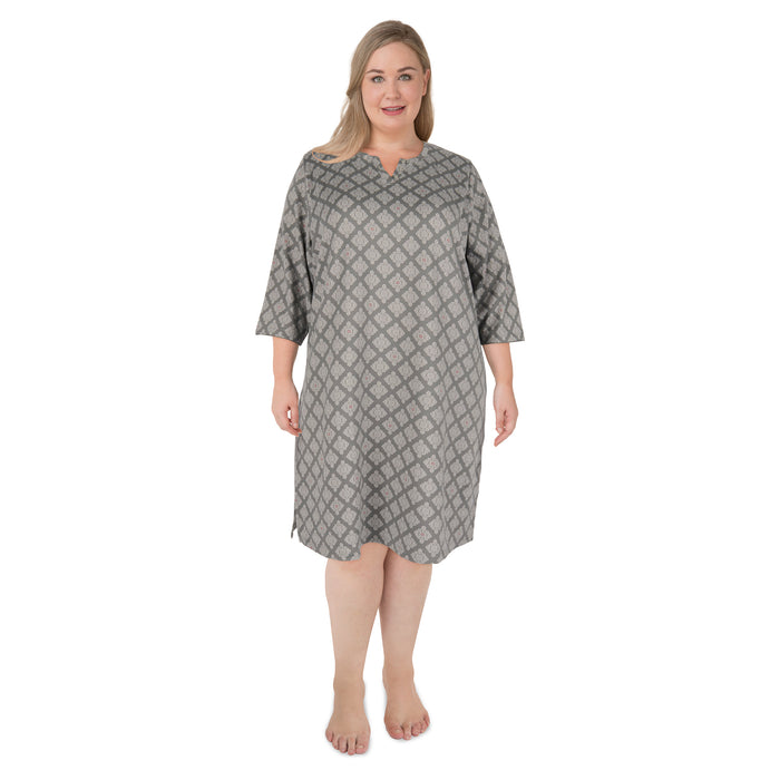 Cure Women's Plus Long Sleeve Sleepshirt