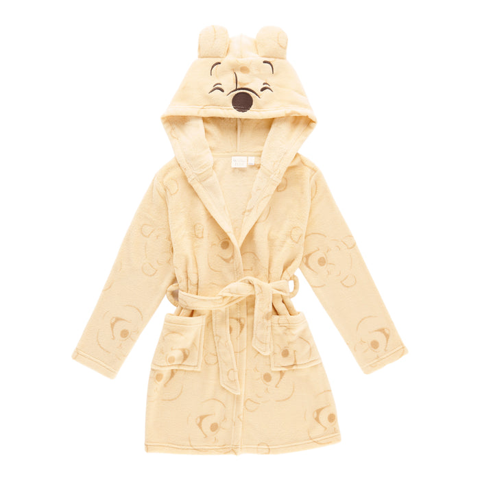 Peignoir à manches longues Winnie l’ourson sous licence pour petites filles, assortiment familial