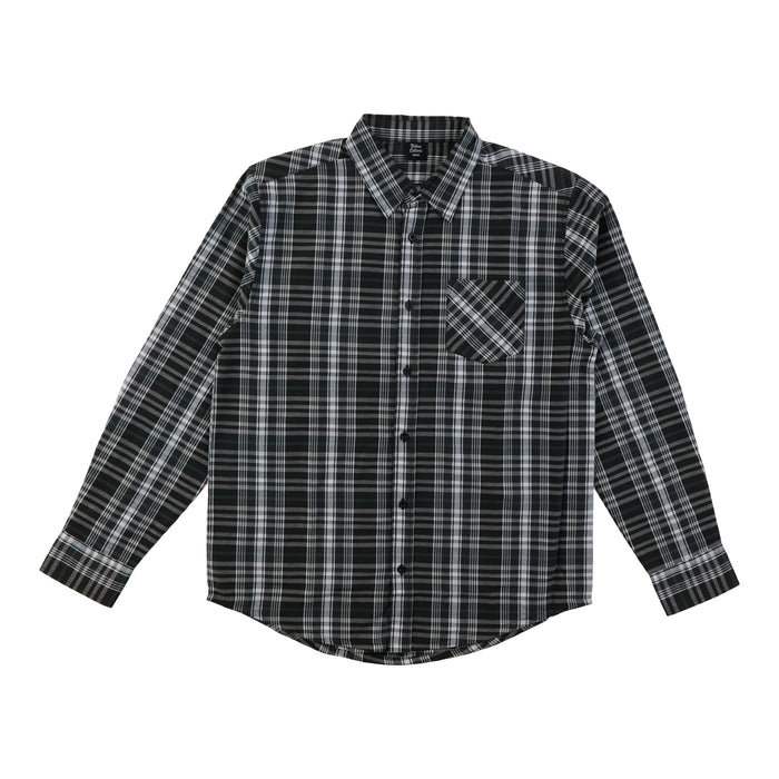 Men's Long Sleeve Plaid Button-Up Shirt, Assorted