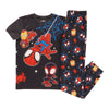 Ensemble de pyjama imprimé à manches courtes Marvel sous licence pour garçons, 2 pièces