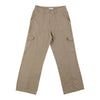 mySTYLE Women's Wide-Leg Poplin Cargo Pants