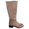 Bottes hautes extensibles à boucle lily morgan pour femmes