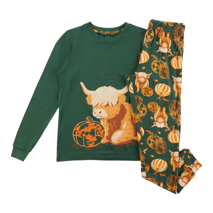 Ensemble de pyjama imprimé automnal à manches longues SURVIVAL GEAR pour garçons, assortiment familial, 2 pièces