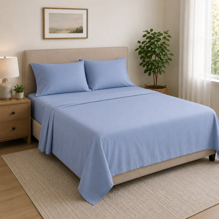 Ensemble de draps en microfibre HomeStyles, grand lit, 4 pièces