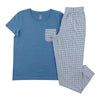 Pyjama en coton avec haut à manches courtes et pantalon de style jogging Carisma pour femmes, 2 pièces
