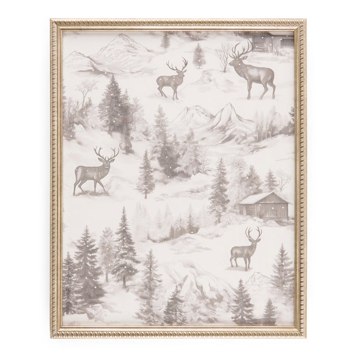 HomeStyles Holiday Framed Art With Glass, 16-in x 20-in.