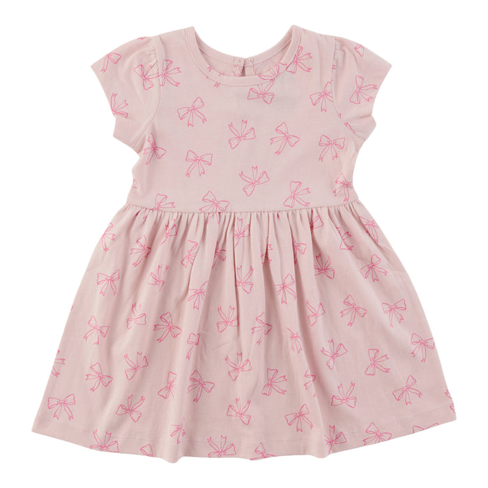 Robe à manches courtes à imprimé Inspiration automnale MONKEY BARS pour bébés filles, 12 à 24 mois