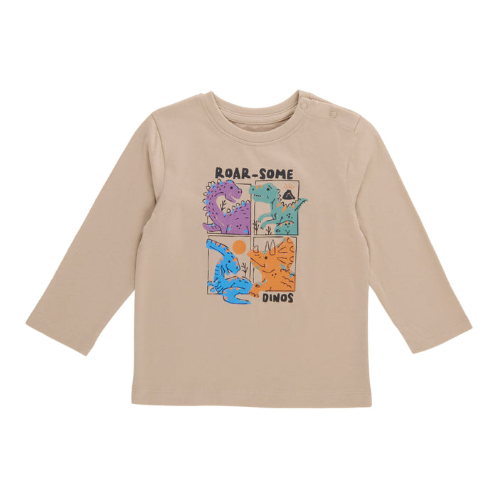 MONKEY BARS Infant Boys' Varsity Printed Long Sleeve Tee, 12-24 Month